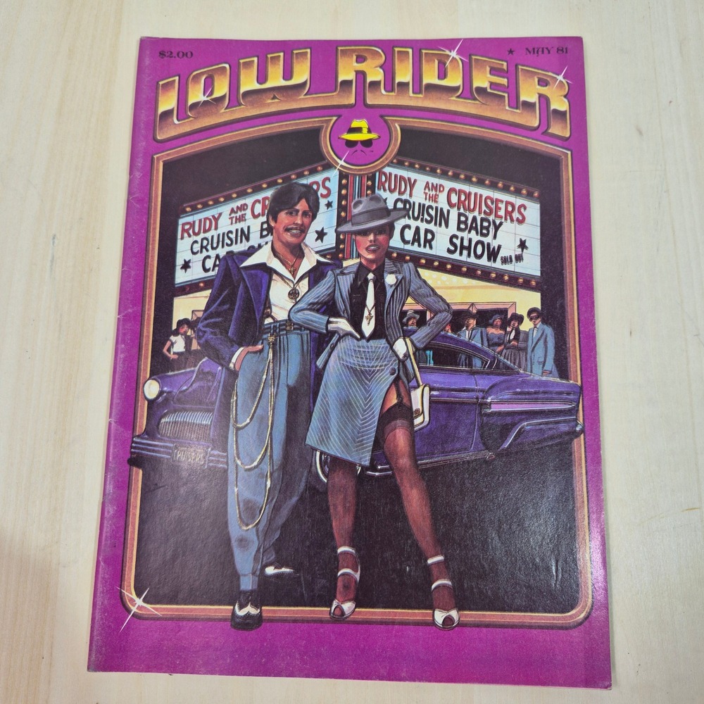 Vintage Lowrider Magazine May 1981 Rudy and the Cruisers Chicano Culture Mag VG